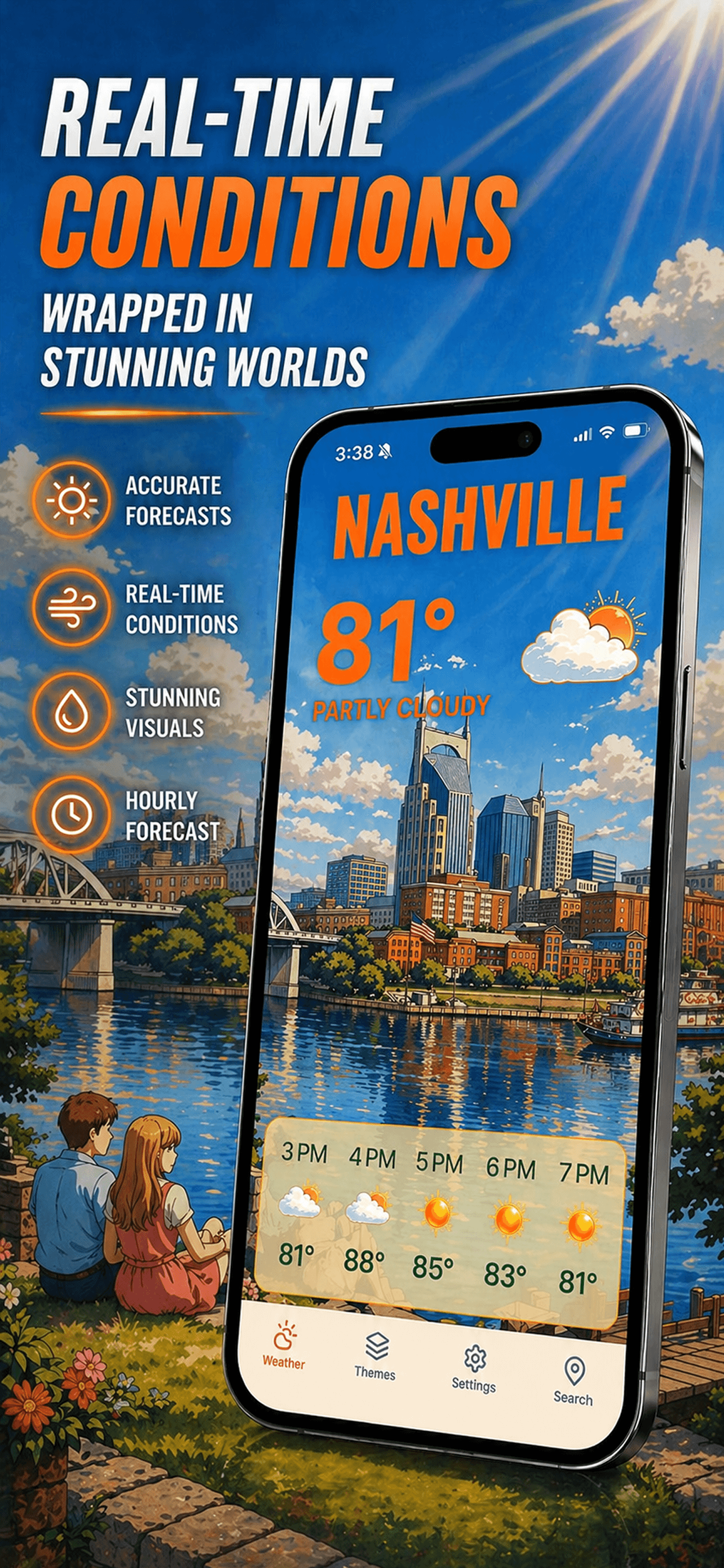 Weather Worlds Retro App Store preview.